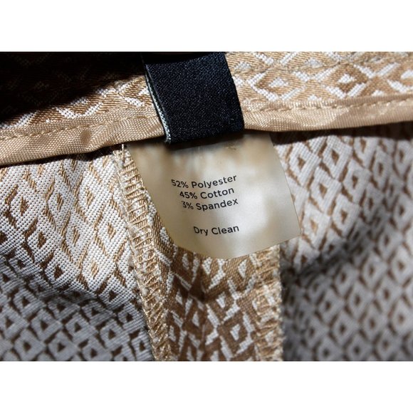 Talbots Jacquard Diamond Pattern Ankle Pants - Picture 9 of 9